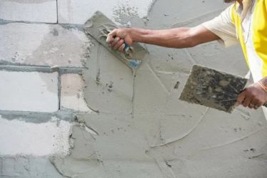 Штукатурка кирпичных стен цементным раствором
