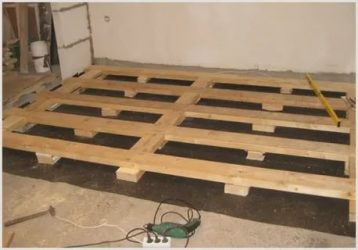 Как сделать деревянный пол на бетоне?