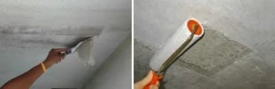 Как приклеить плитку к потолку из бетона?