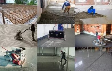 Установка бетонных полов с полимерным покрытием