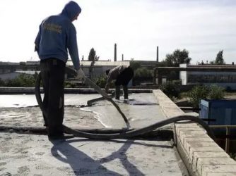Как залить крышу гаража бетоном?