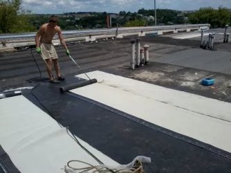 Чем покрыть крышу гаража из бетонных плит?
