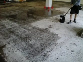 Покрытие бетонного пола от пыли
