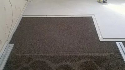 Укладка ГВЛ на бетонный пол без засыпки