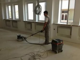 Подготовка бетонного пола под линолеум